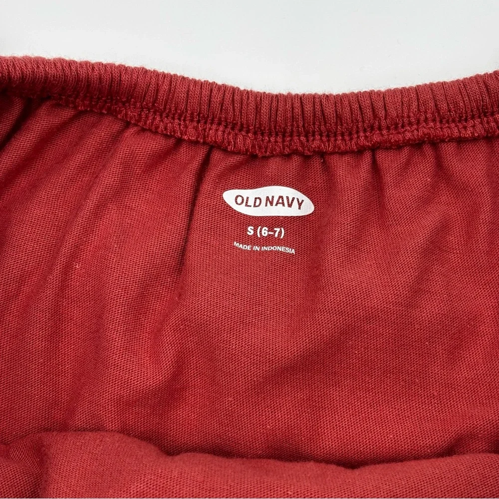 EUC Old Navy Red Gathered Top